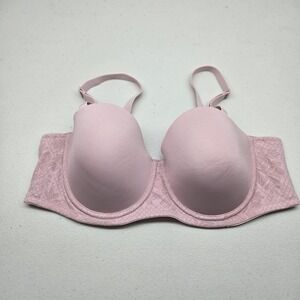 Wacoal Women Bra 38C Pink Floral T Shirt Underwired Multi Way Lace